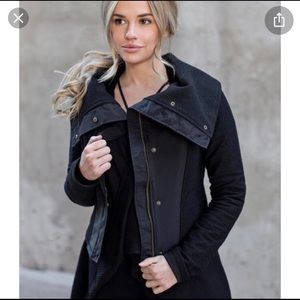 Joyfolie Gwenyth Moto Jacket in Black